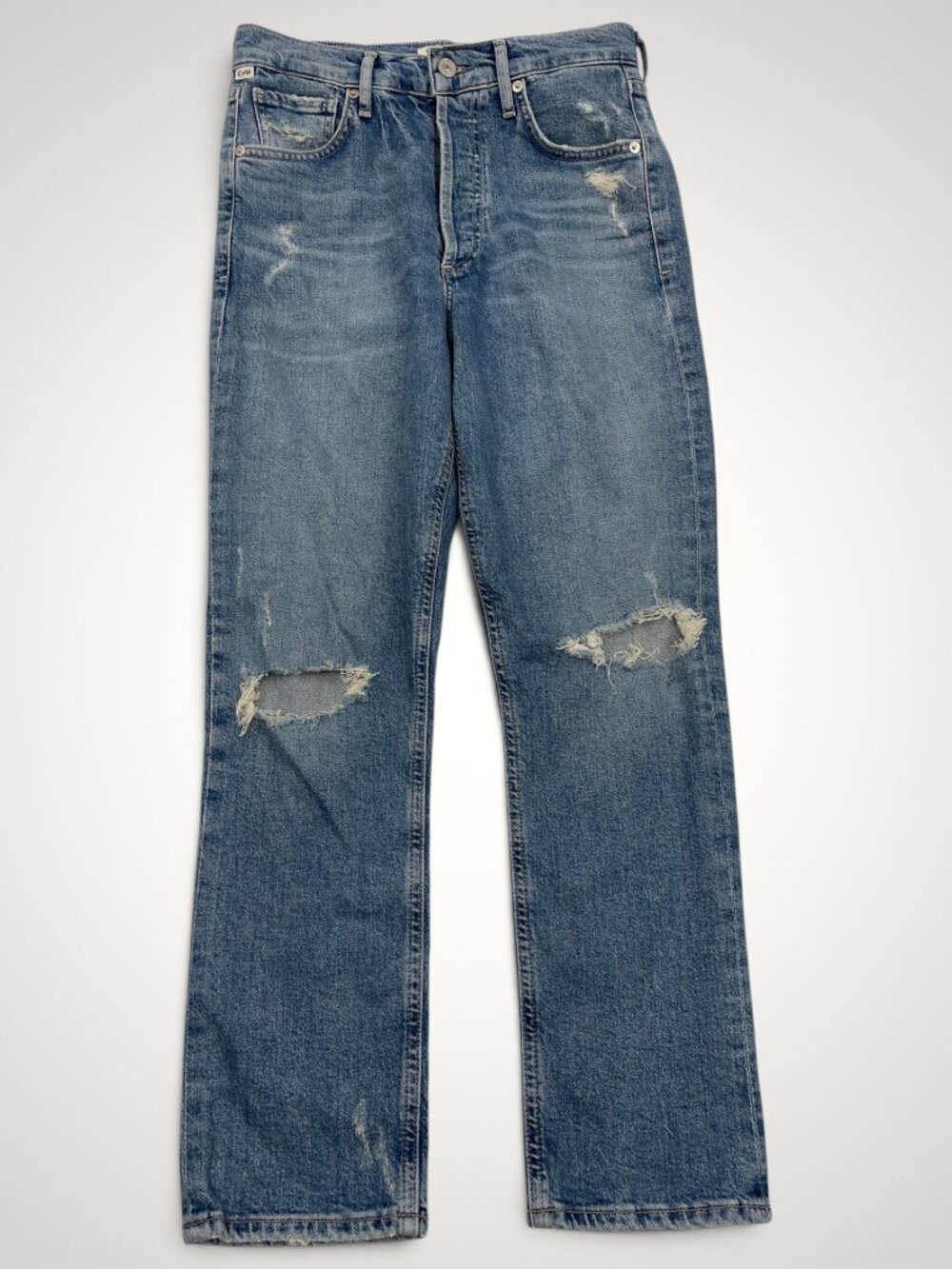 Citizens of Humanity Charlotte Crop High Rise Straight Jeans Womens 25 Fit 26x26